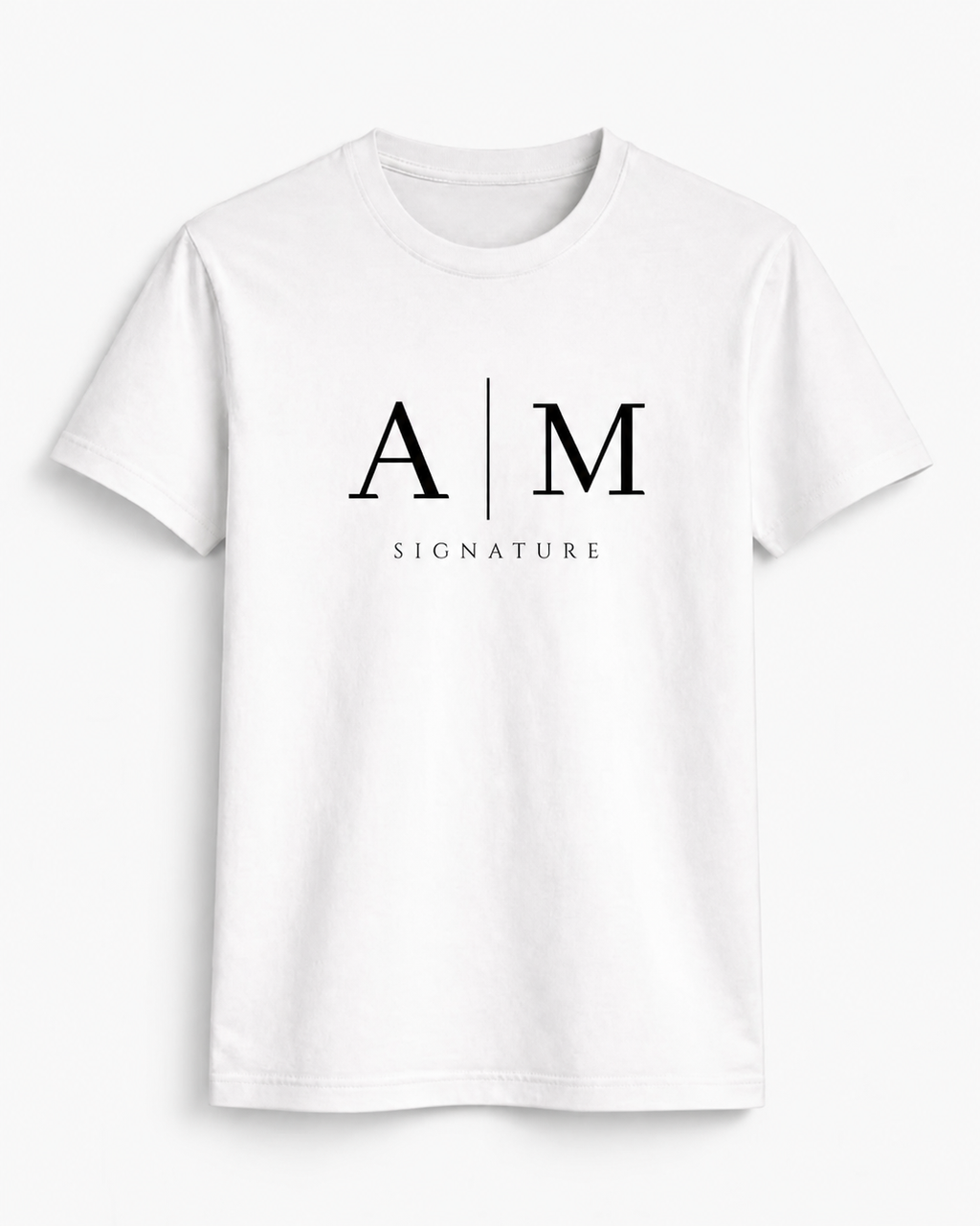 AM SIGNATURE CLASSIC LOGO T-SHIRT - WHITE