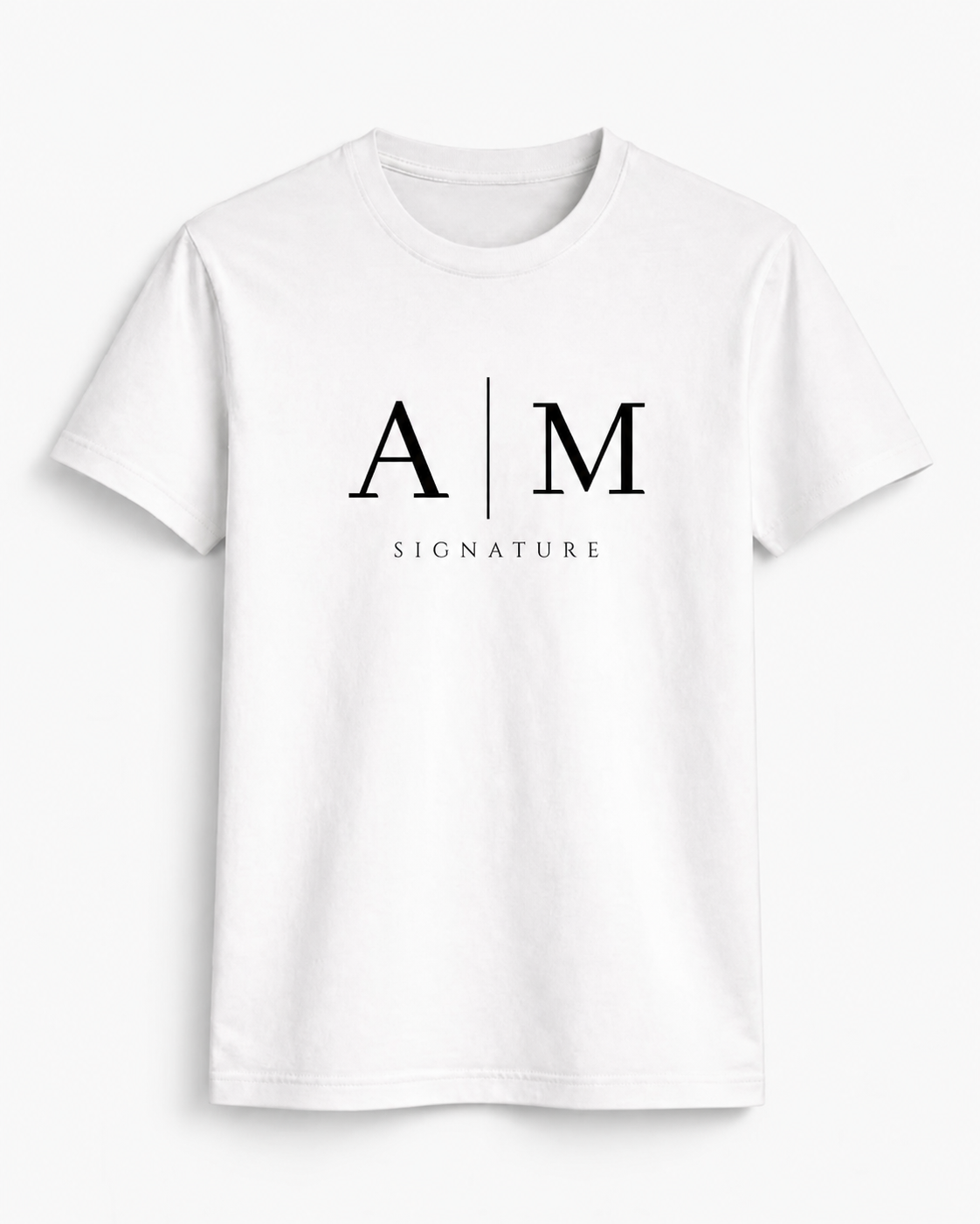 AM SIGNATURE CLASSIC LOGO T-SHIRT - WHITE
