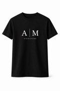 AM SIGNATURE CLASSIC LOGO T-SHIRT - BLACK