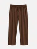 AM SIGNATURE PREMIUM RELAXED-FIT JOGGER PANTS - BROWN