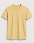 AM SIGNATURE ESSENTIAL COTTON T-SHIRT - BEIGE