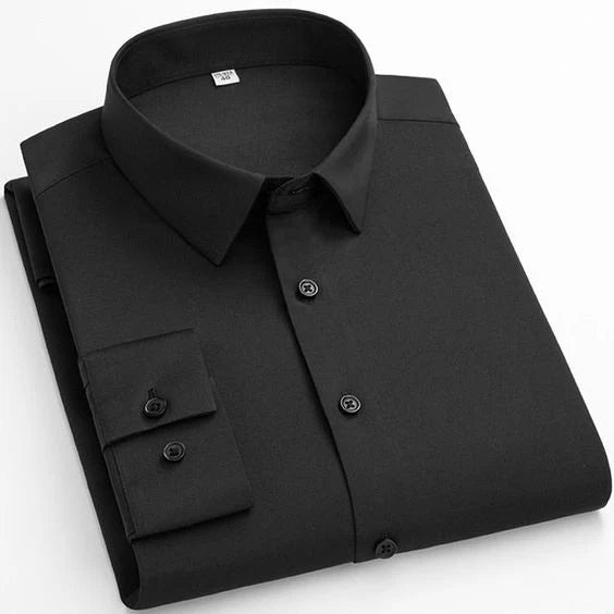 PREMIUM BLACK COTTON FORMAL SHIRT