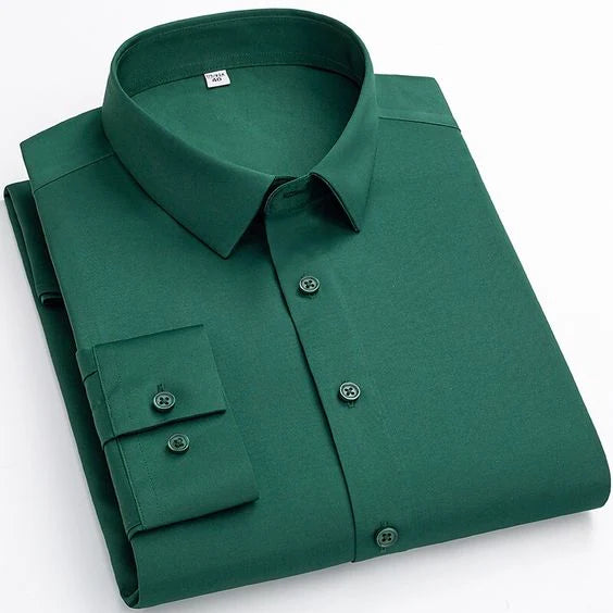 PREMIUM EMERALD GREEN COTTON FORMAL SHIRT