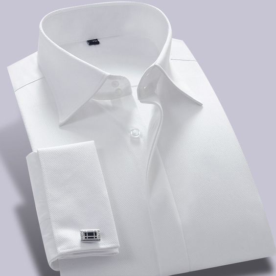 PREMIUM OFF WHITE COTTON FORMAL SHIRT WITH FRENCH CUFFS
